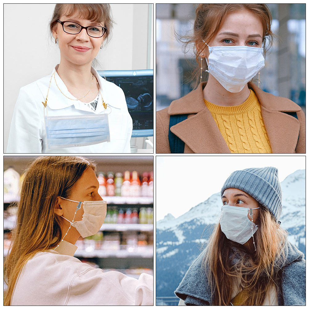 2 pièces, chaîne pour lunettes - Mask Chain Holder avis et prix